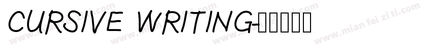 CURSIVE WRITING字体转换